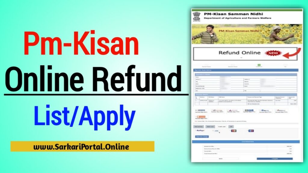 PM Kisan Online Refund