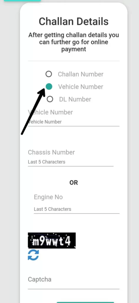 How to Check Challan by Vehicle Number