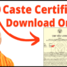UP Caste Certificate Apply Online, 2023