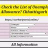 How to Check the List of Unemployment Allowance Chhattisgarh