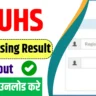 RGUHS B.Sc Nursing Result 2024 Link