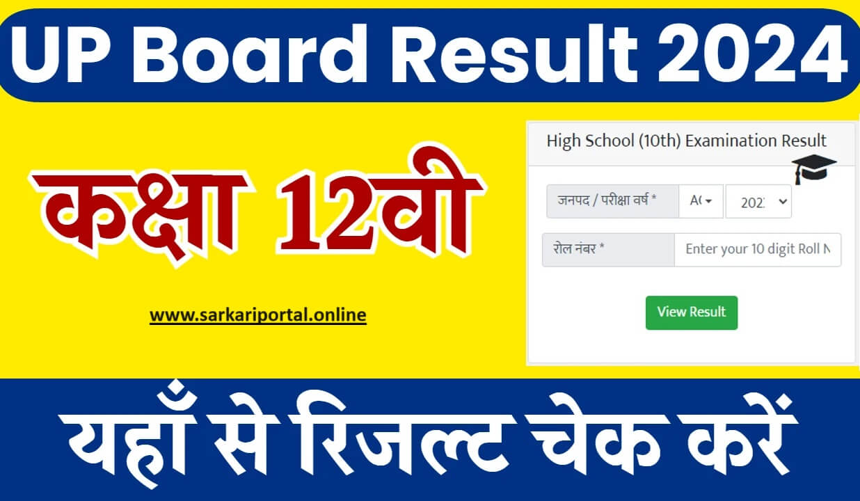 UP Board 12th Result 2024: Direct Link