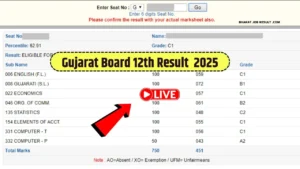 Gujarat Board 12th Result 2025 Link Out GSEB HSC Result 2025 Direct Link