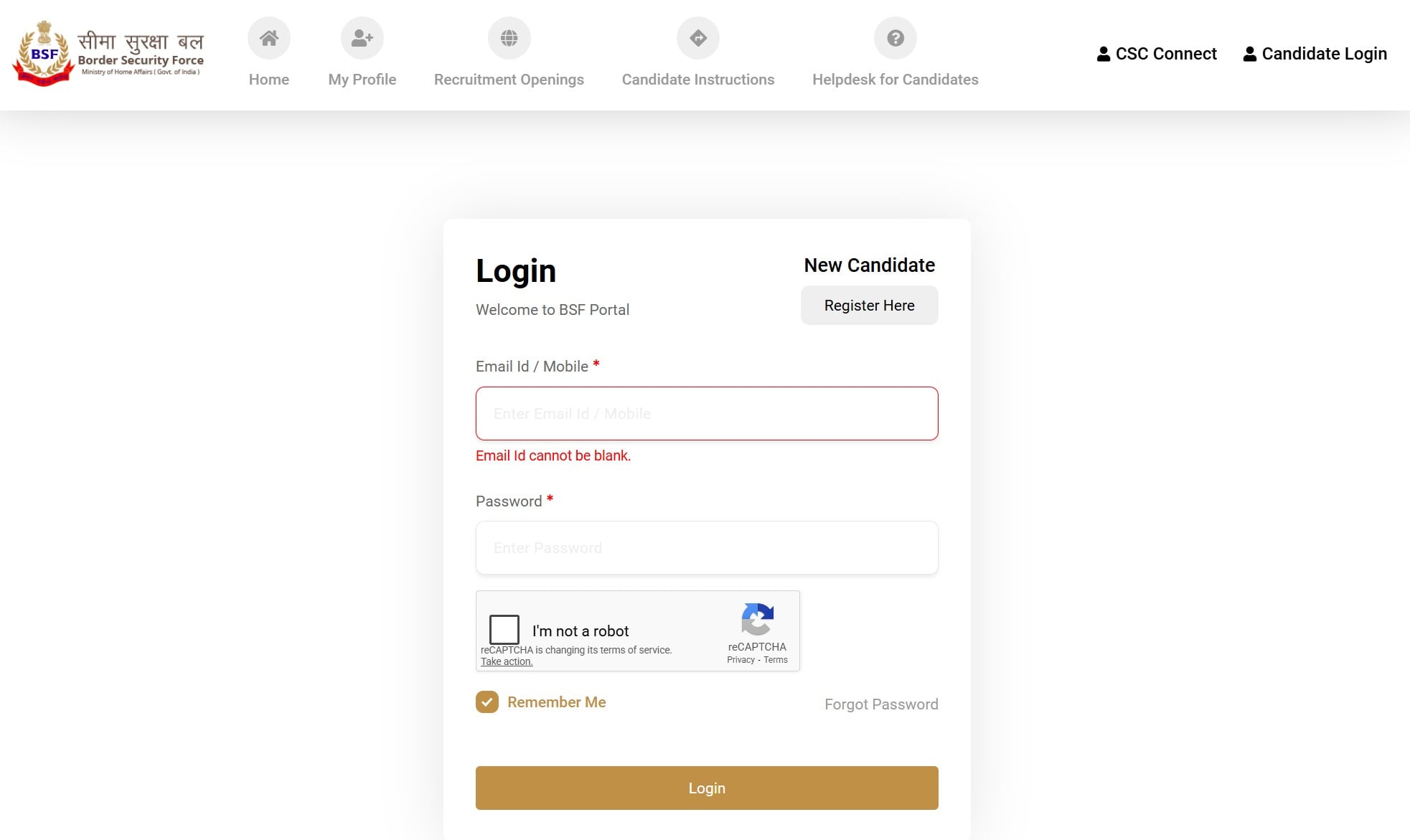 BSF Tradesman Physical Admit Card 2025 OUT Check Direct Link
